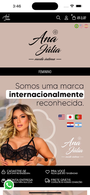 Ana Julia Moda Intima Screenshot 1