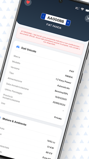 InfoVeicolo - Visura targa Screenshot 1