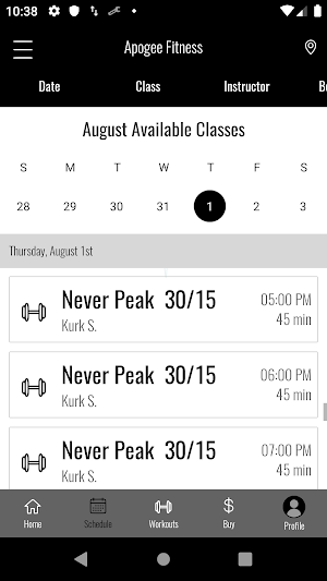 Apogee Fitness Screenshot 3