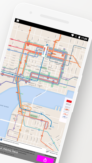 Jacksonville Bus/Travel Map Screenshot 1