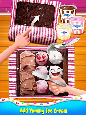 Ice Cream Cake Roll Maker - Super Sweet Desserts Screenshot 0
