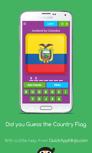 Guess the Country Flag Quiz Screenshot 0