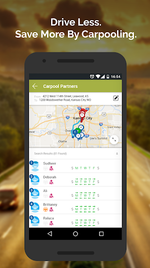 RideshareKC - Find your commute options! Screenshot 1