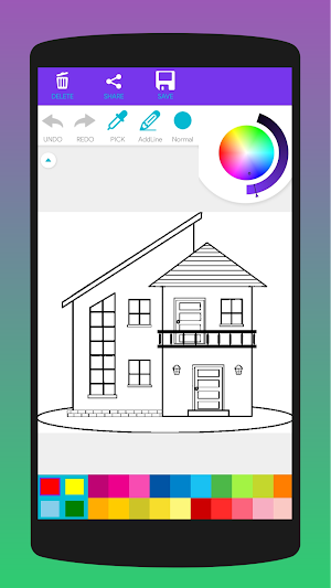 House Coloring Book Screenshot 0