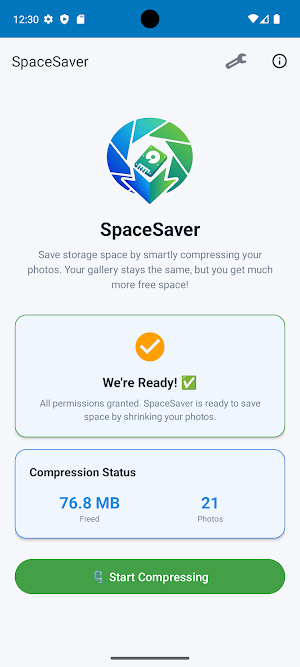 SpaceSaver: Photo Compressor Screenshot 0