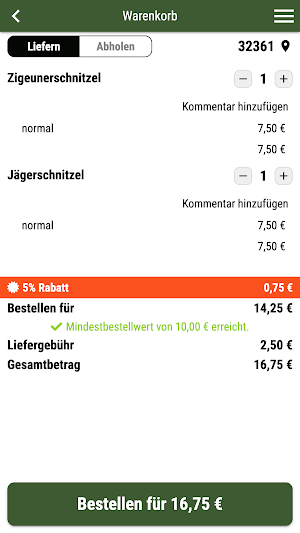 Pizzeria Amore Lübbecke Screenshot 1