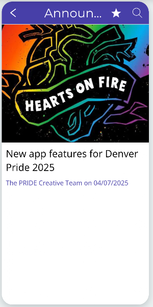 PRIDE Events Screenshot 3