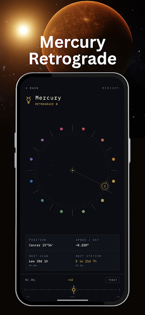 Sky Today: Retrograde Tracker Screenshot 1