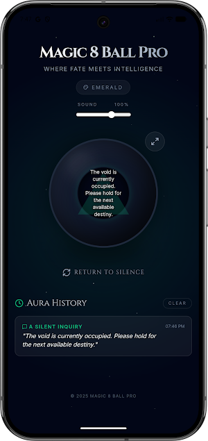 Magic 8 ball Pro Screenshot 2