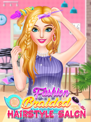 Fashion Braided Hair Salon Stylist - Girls Games Screenshot 0