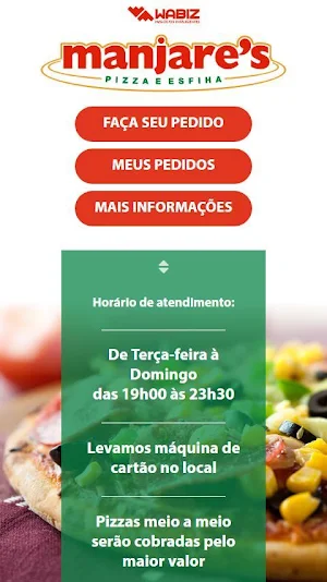 Manjares Pizzaria e Esfiharia Screenshot 0