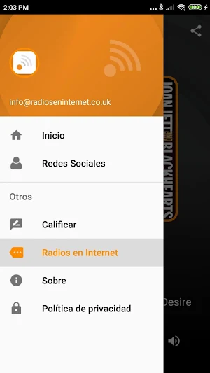 Radios en Internet Streaming Professional Services Screenshot 1