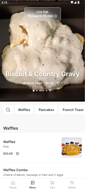 Waffle Shop Screenshot 1
