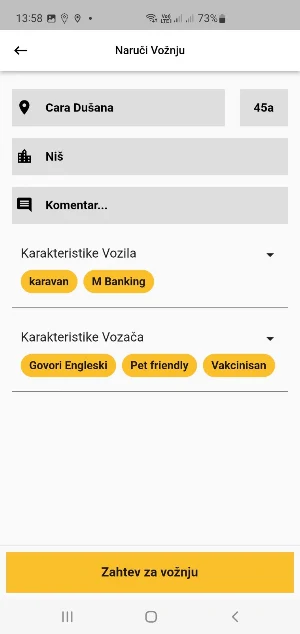 City Taxi Niš Screenshot 2