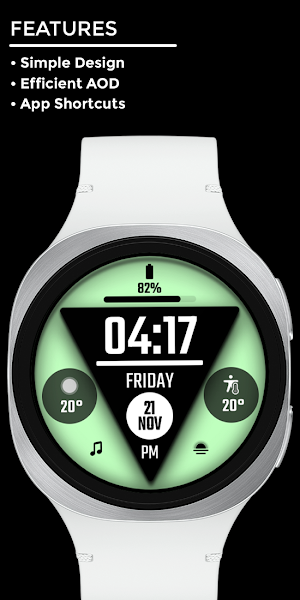 Night 128 - Digital Watch Face Screenshot 1