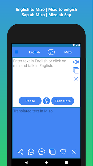 English to Mizo Translator app Screenshot 0