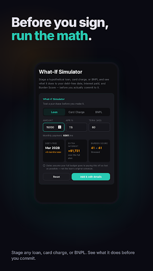 Unburden: Debt Payoff Planner Screenshot 3