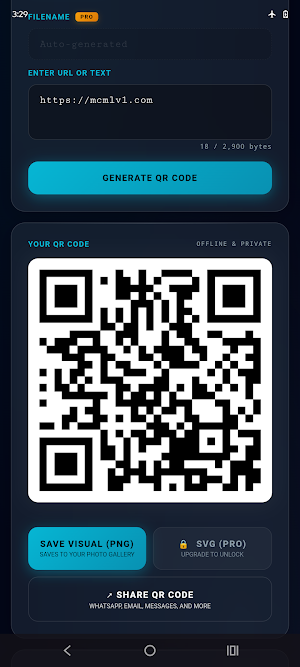 QR Code Generator Offline Screenshot 1