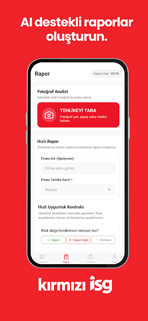 Kırmızı İSG App Screenshot 1