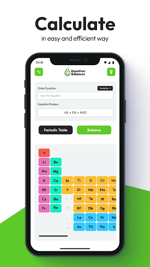 Chemical Equation Balancer App Screenshot 1