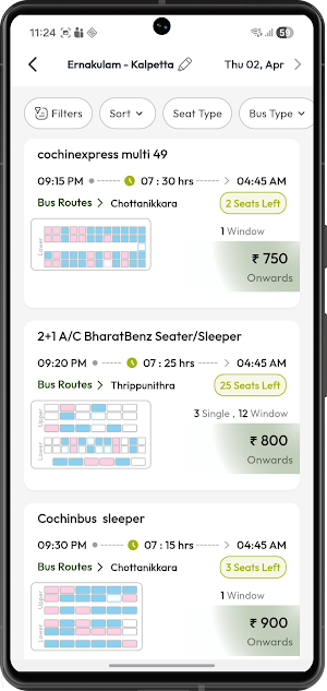 Cochin Bus Screenshot 3