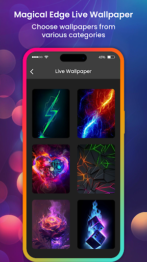 Magical Edge Light Wallpaper Screenshot 2