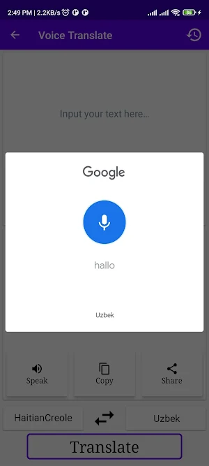 HaitianCreole Uzbek Translator Screenshot 3