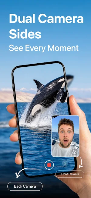 Dual Camera: Front & Back Screenshot 0