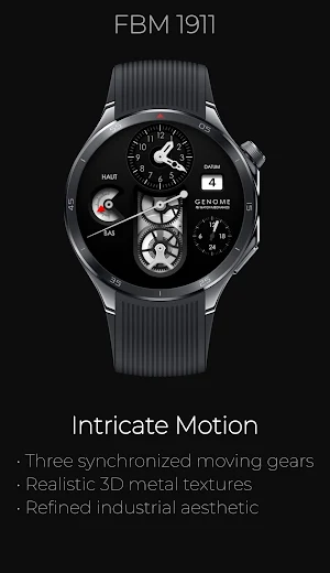 FBM 1911: Skeleton Watch Face Screenshot 1