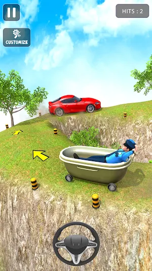 Mini Car Climb Driving Game Screenshot 1