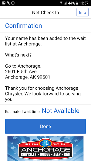 Net Check In - Anchorage Auto Screenshot 2