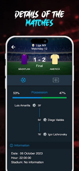 Mexican football - Results Screenshot 3