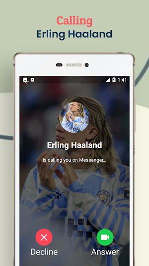 Erling Haaland Fake Call Screenshot 2