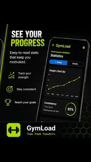 Gym Workout Tracker: GymLoad Screenshot 2