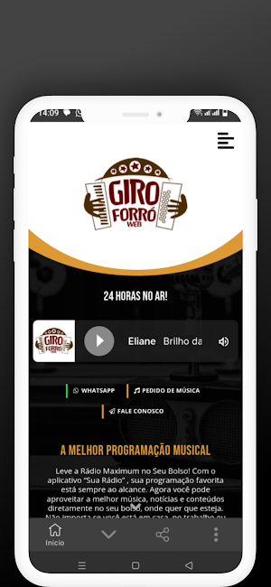 Rádio Giro Forro Web Screenshot 3
