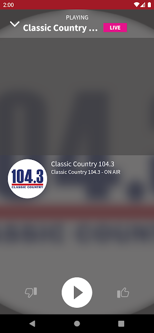 Classic Country 104.3 Screenshot 1