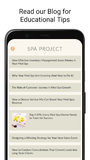 Spa Project Screenshot 0