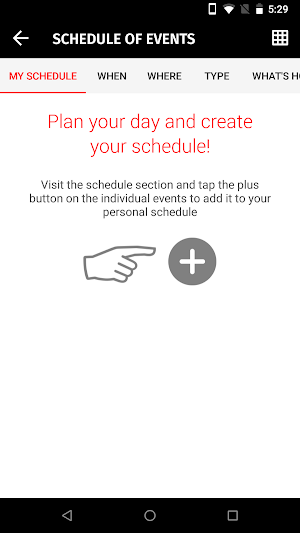CanWest Games Event Guide Screenshot 1