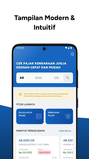 Cek Pajak Kendaraan Jogja Screenshot 0