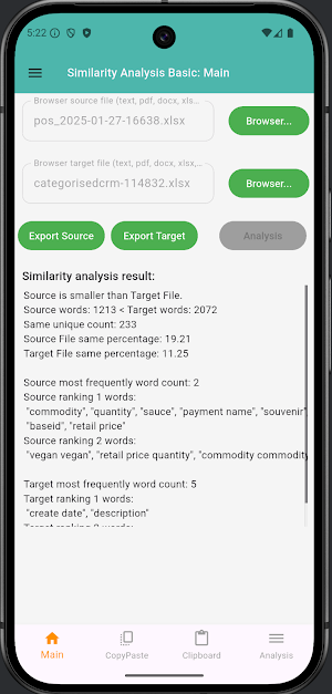 Similar Basic: Compare & Clips Screenshot 1