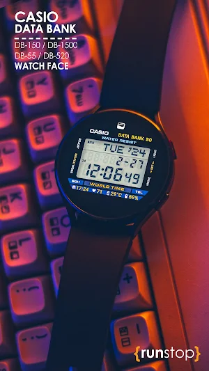CASIO Data Bank Watch Face Screenshot 1