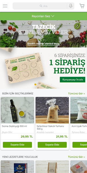 Tazedirekt:Doğal Gıda Siparişi Screenshot 0