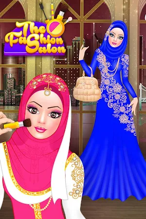 Hijab Doll Fashion Salon Dress Up Game Screenshot 1