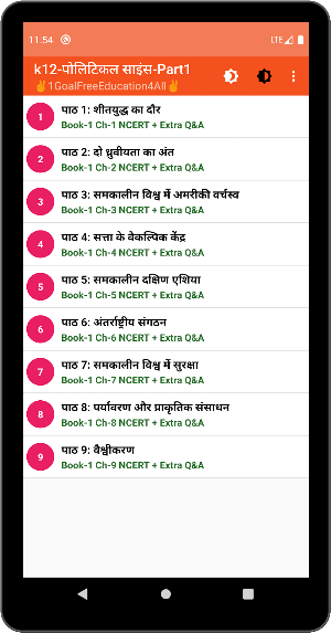 Political Science class 12th Hindi Screenshot 1