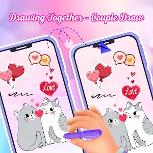 Drawing Together - Couple Draw Screenshot 0