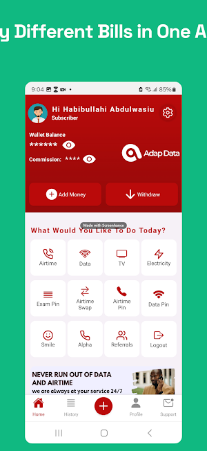 Adap Data Screenshot 2