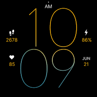 Yellow Light Pro Watch Face