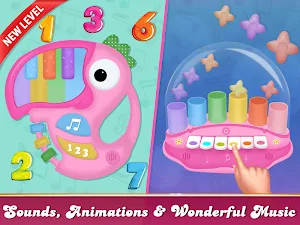 Real Pink Piano For Girls - Piano Simulator Screenshot 2
