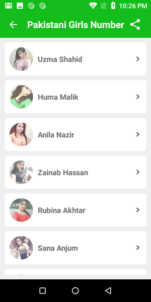 Pakistani Girls Whatsp Numbers Screenshot 1