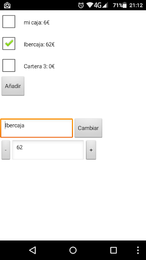 Mis carteras Screenshot 1